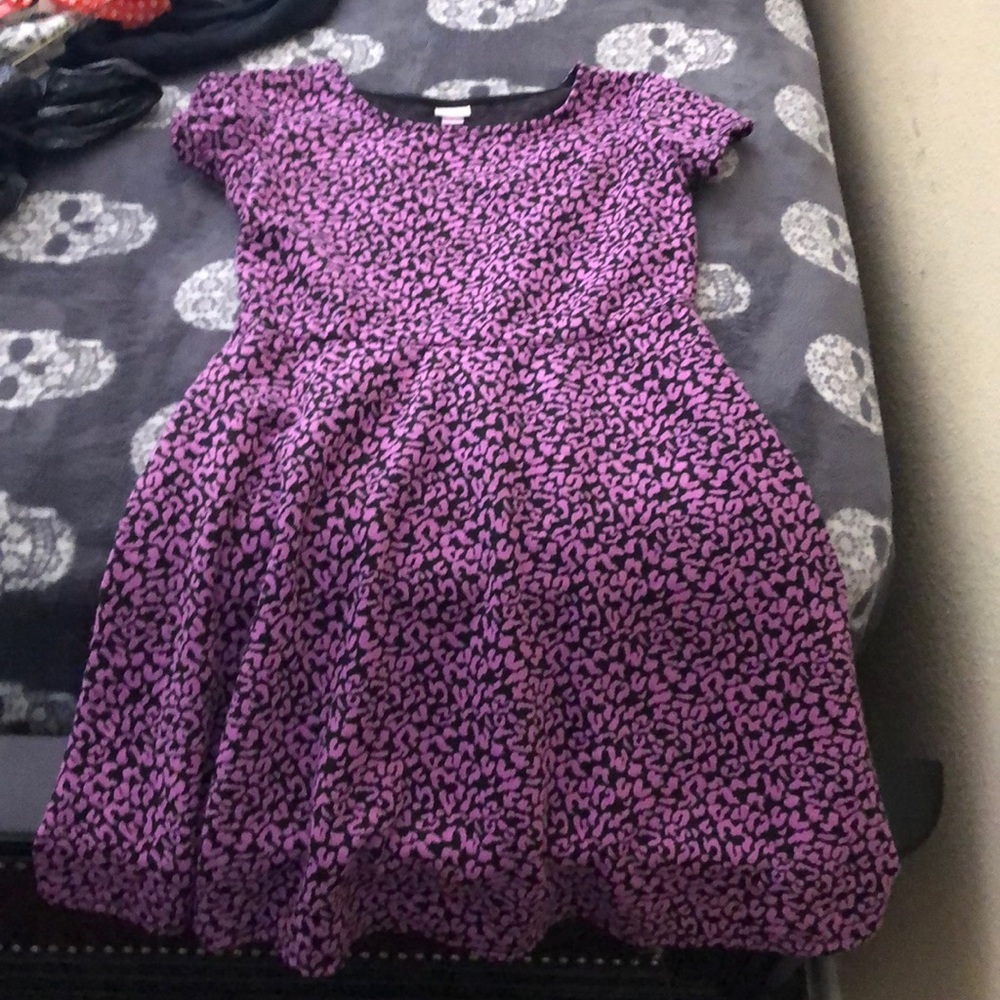 Purple and black dress